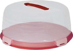 Тортовница пластиковая с крышкой Curver 00416 красная - Уценка!