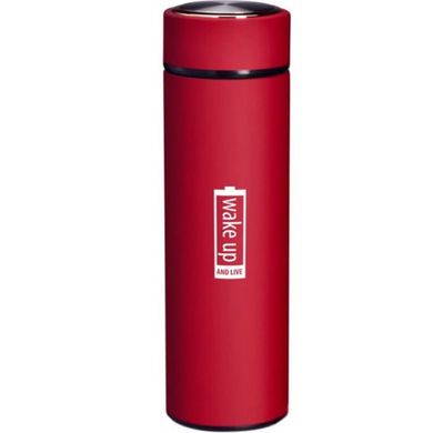 Термос із ситечком фільтрації заварки Krauff 26-178-051 - 480 мл, Червоний