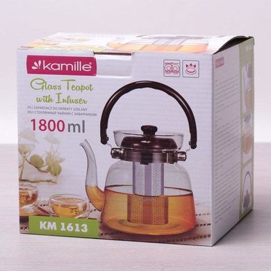 Заварочный чайник с съемным ситечком Kamille KM-1613 — 1800 мл