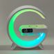 Портативна колонка Bluetooth бездротова 15 Вт 3 в 1 настільна лампа і годинник RGB LED в стилі Big G