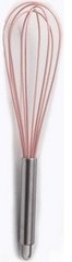 Силіконовий вінчик з ручкою з нержавіючої сталі Con Brio СВ-661 - 25,7 х6, 5см (рожевий)