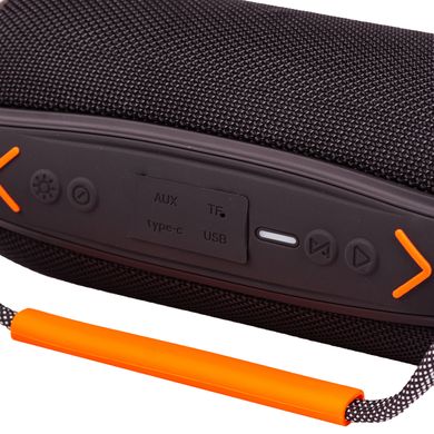 Портативна колонка Bluetooth бездротова з підсвічуванням акумулятор USB 2400 mah AUX BOOMBOX 360