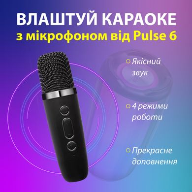 Портативна колонка bluetooth бездротова Pulse 6 з мікрофоном 10 Вт водонепроникна з акумулятором