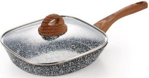Сковорода з кришкою та гранітним покриттям Edenberg EB-3343 - 24x4.9 см