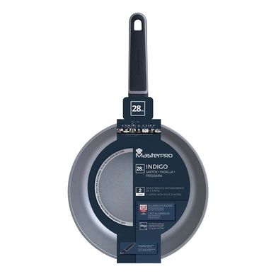 Сковорода с антипригарным покрытием Bergner MasterPro Indigo (BGMP-7974) - 28 см