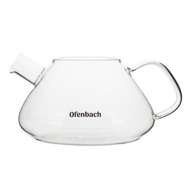 Скляний чайник для заварювання з ситечком Ofenbach KM-100616L - 1 л