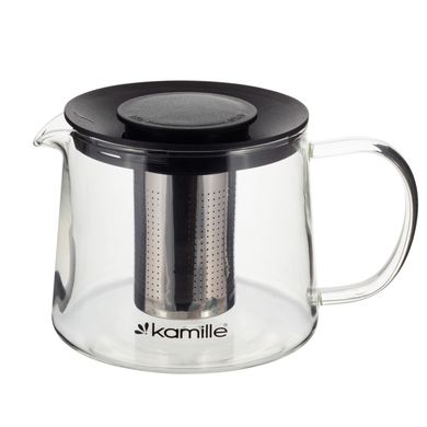 Скляний чайник для заварювання зі знімним ситечком Kamille KM-0776S - 600 мл