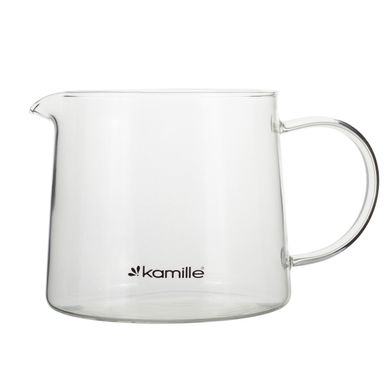 Скляний чайник для заварювання зі знімним ситечком Kamille KM-0776S - 600 мл