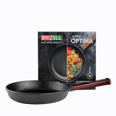 Чугунная сковорода Optima-Bordo 220 х 40 мм Brizoll