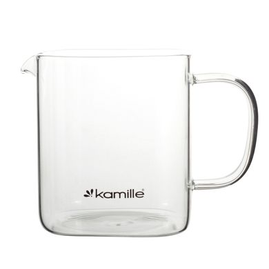 Стеклянный заварочный чайник со съемным ситечком Kamille KM-0777M - 1000 мл