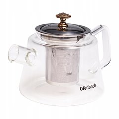Скляний чайник для заварювання з ситечком Ofenbach KM-100617L - 1.1 л