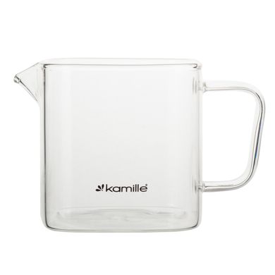 Стеклянный заварочный чайник со съемным ситечком Kamille KM-0777S - 600 мл