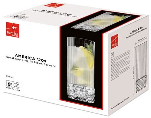 Набір склянок Bormioli Rocco America'20s (122141BB9121990) - 480 мл 6 шт