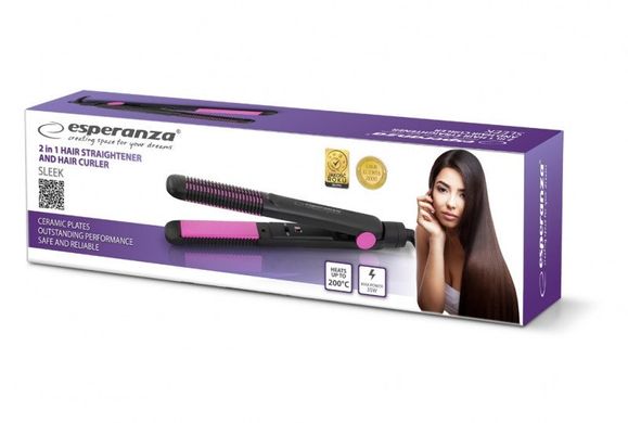 Випрямляч для волосся Esperanza EBP002 2 в 1