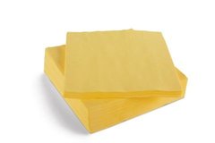 Серветки 33x33 паперові жовті Tork 477841