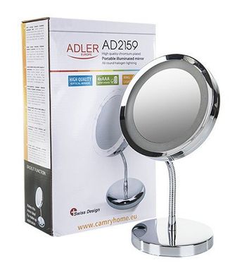 Дзеркало косметичне Adler AD 2159 LED 3x zoom