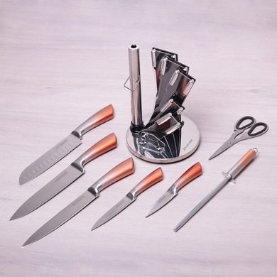 Набір кухонних ножів на акриловій підставці Kamille KM5134