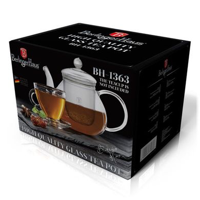 Чайник для заварювання Berlinger Haus BLACK ROYAL Collection BH-1363 - 1 л