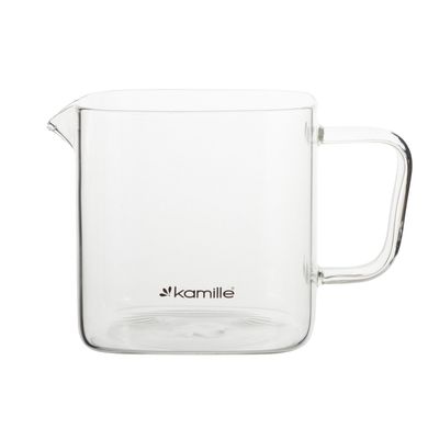 Стеклянный заварочный чайник со съемным ситечком Kamille KM-0778S - 600 мл