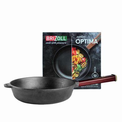 Чугунная сковорода Optima-Bordo 260 х 60 мм Brizoll