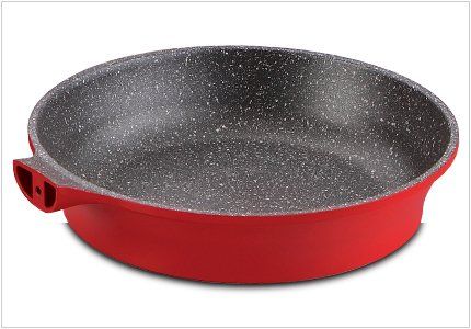 Набор посуды Royalty Line RL-2014M Red — 14пр, мрамор - красный