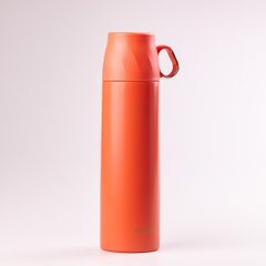 Термос с чашкой и клапаном Mini Cup 500мл тепло до 12 часов Оранжевый