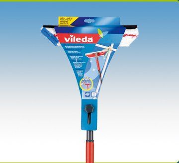Змінна насадка для миття вікон Vileda (2 в 1) 128783 (4023103125773)
