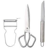 Набор ножницы, нож и овощечистка Bergner BG-3356-MM —3 пр