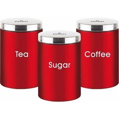 Набор банок сахар/чай/кофе из нержавеющей стали Edenberg EB-143 - 3 предмета