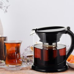 Стеклянный заварочный чайник со съемным ситечком Kamille KM-0781M - 1000 мл