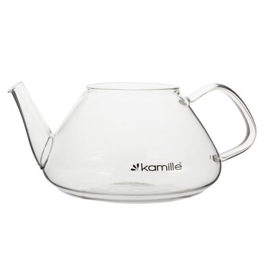 Стеклянный заварочный чайник со съемным ситечком Kamille KM-0782L - 1000 мл
