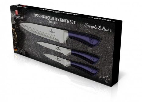 Набор ножей Berlinger Haus Purple Eclipse Collection BH-2669 - 3 предмета