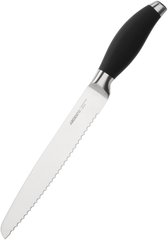 Кухонний ніж для хліба Ardesto Gemini (AR2132SP) - 33 см, Чорний