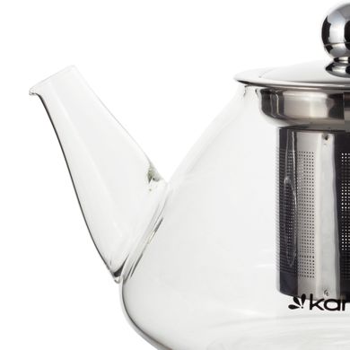 Стеклянный заварочный чайник со съемным ситечком Kamille KM-0782M - 700 мл