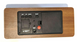 Настільний годинник від мережі та від батарей у вигляді дерева бруска з червоним підсвічуванням/датчиком температури/датою VST-865-1