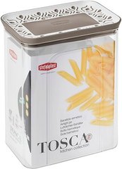 Прямоугольная емкость для хранения продуктов Stefanplast TOSCA 55650 — 2,2л, бело-серая