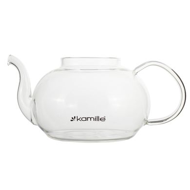 Стеклянный заварочный чайник со съемным ситечком Kamille KM-0783L - 1200 мл