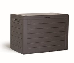 Ящик для наружного хранения PROSPERPLAST WOODEBOX 190 л, коричневый