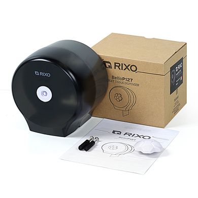 Диспенсер туалетного паперу стандартний рулон Rixo Bello P127TB-чорний