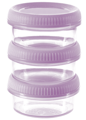 Набір контейнерів для соусу Curver "To Go" 00956, 3х80 мл - фіолетовий