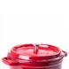 Кокотниця чавунна з емальованим покриттям 3 л діаметр 23 см червоний