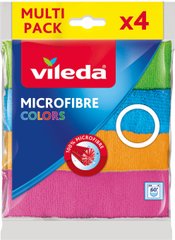 Серветка з мікрофібри Vileda Microfibre Color 151502 (4023103192577) - 4 шт.