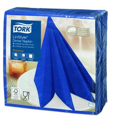 Серветки для сервірування Tork LinStyle Premium 478856 - 39x39см, 1-сл/50шт, сині