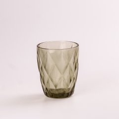 Склянка для напоїв фігурна гранована з товстого скла набір 6 шт Зелений