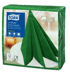 Салфетки бумажные Tork LinStyle Premium 478847 - 39x39см, 1-сл/50шт, зеленый
