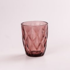Граненый стакан набор 6 штук, 🥃 стакан 250 мл стекло Розовый