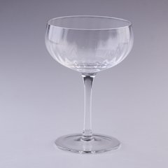 Бокал для коктейлей фигурный стеклянный ребристый набор 6 шт