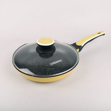 Cковорода з кришкою Maestro Ceramic MR1220-28 ж - жовта