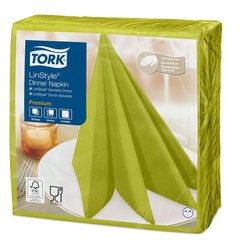Салфетки для сервировки Tork LinStyle Premium 478876 - 39x39см, 1-сл/50шт, фисташковый