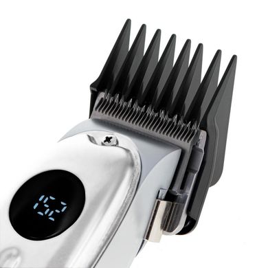Машинка для стрижки волос Adler AD 2831 LCD - 100 Вт, 2200 мАч. silver